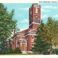First Methodist Church postcard