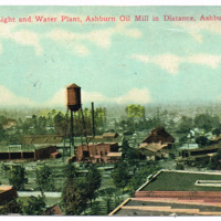 City Light and Water Plant - Ashburn, GA - postcard front.tif