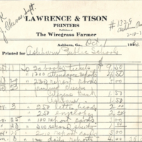Ashburn Public Schools - Lawrence and Tison bill October 1, 1930.jpg