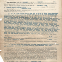 Southern Prints and Supply Company bill to Lawrence and Tison (February 16, 1914)