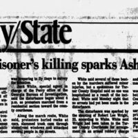 The Atlanta Constitution October 01, 1985 - Black prisoner's killing sparks Ashburn racial violence 1 of 2.jpg