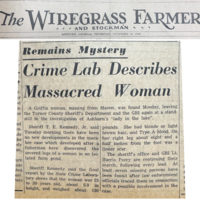 Crime Lab Decribes Massacred Woman