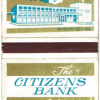 Citizens Bank of Ashburn, GA matchbook.tif