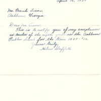 Letter from teacher [Helen Griffith] to FM Tison accepting position - April 16, 1934.jpg