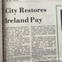 The Wiregrass Farmer - November 28, 1985 - City Restores Ireland Pay.jpg