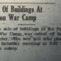 Sale of Buildings At Prison War Camp