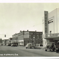 Street Scene - Ashburn, Ga. (vintage postcard)