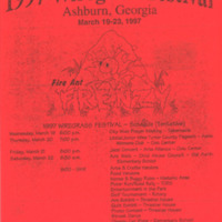 1997 Wiregrass Festival Flyer with Schedule of Events and Ads - March 19-23, 1997.pdf