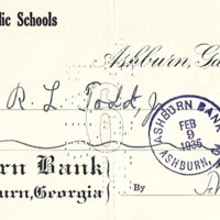 Ashburn Public Schools Bank Statement Checks - Feb 9, 1935 - Ck #2088 - R. L. Todd, Jr.jpg