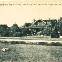 WHERE WE ARE STAYING. THE HOUSE BY THE ROAD. ASHBURN, GEORGIA (vintage postcard)