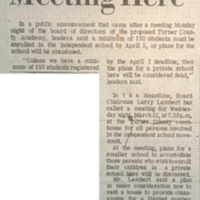 1970 March 26 - Integration - Academy Calls Meeting here.jpg