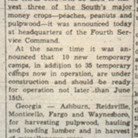 War Prisoners to Harvest Crops in the South