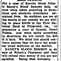 Blood Poisoning cure guarantee - Brunswick_news_1912-10-24_3.png