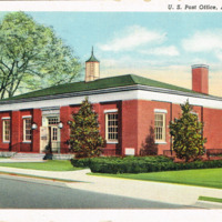 U. S. Post Office, Ashburn, Ga. (vintage postcard)