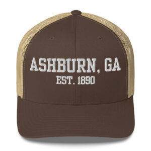 Ashburn, GA est. 1890 Puff Embroidered Trucker Cap