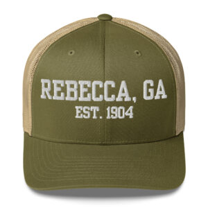 Rebecca, GA est. 1904 Puff Embroidered Trucker Cap