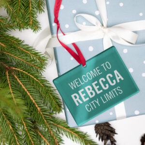 Rebecca City Limits Acrylic ornament